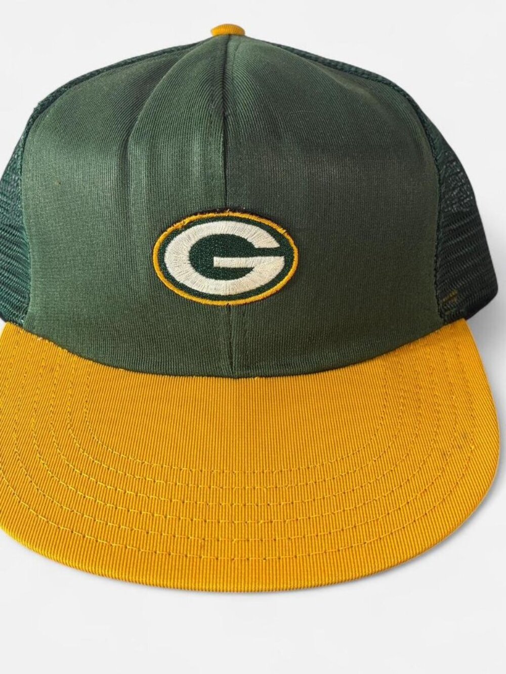 Vintage 80s Green Bay Packers Trucker Hat